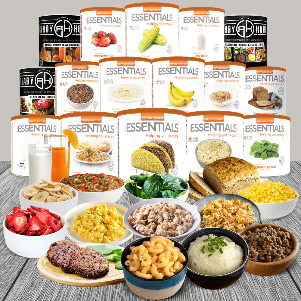 30-Day - Premium Emergency Meal Kit (Includes Real Meat) – Be