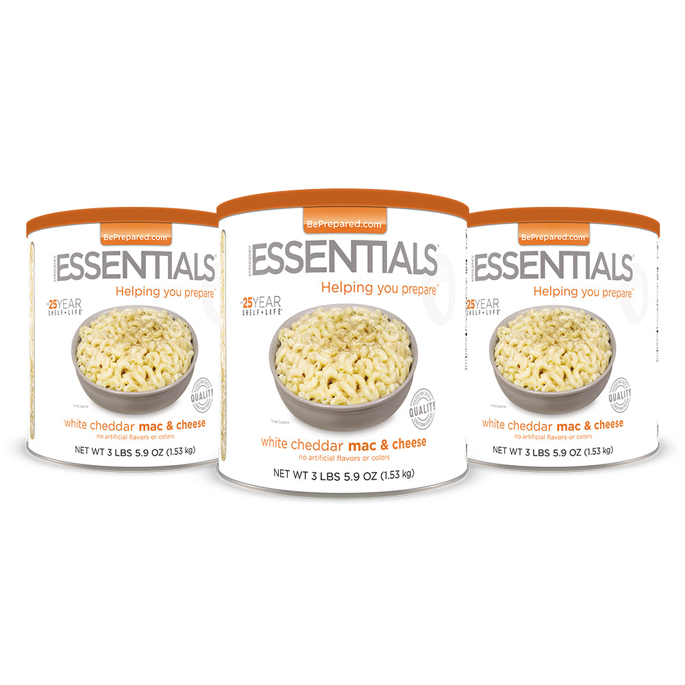 Emergency Essentials® White Cheddar Mac & Cheese Large #10 Can 3-Pack