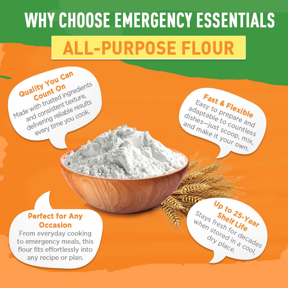 Emergency Essentials® White Flour Large #10 Can