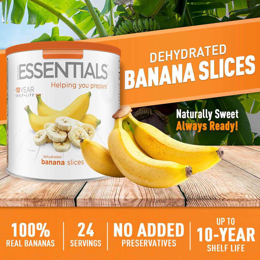 Emergency Essentials® Dehydrated Banana Slices Large #10 Can