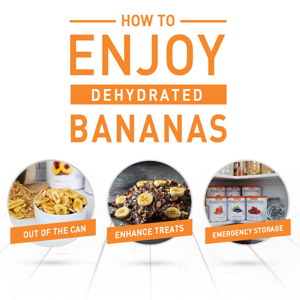 Emergency Essentials® Dehydrated Banana Slices Large #10 Can