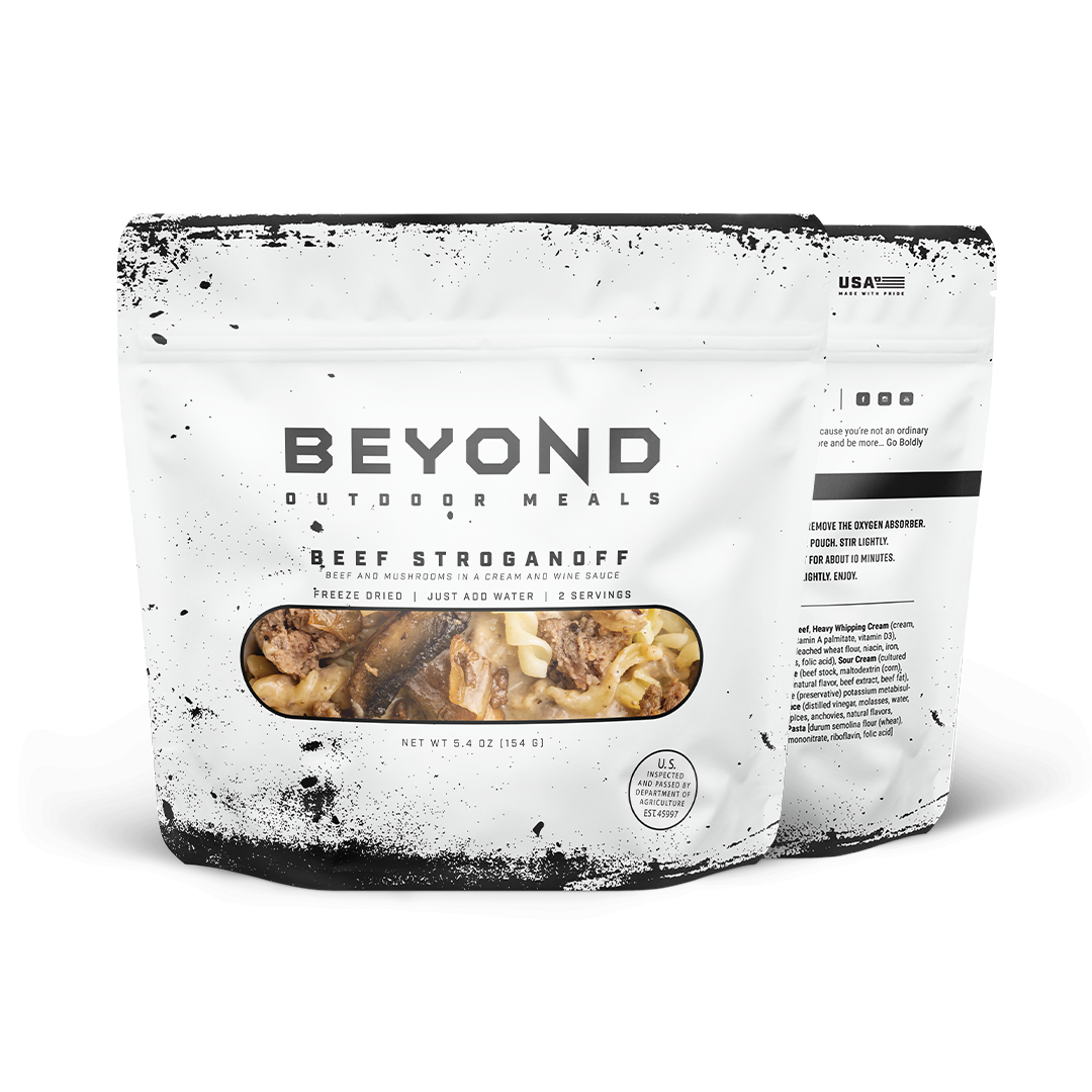Beef Stroganoff Pouch by Beyond Outdoor Meals (710 calories, 2 servings) (7443596181644)