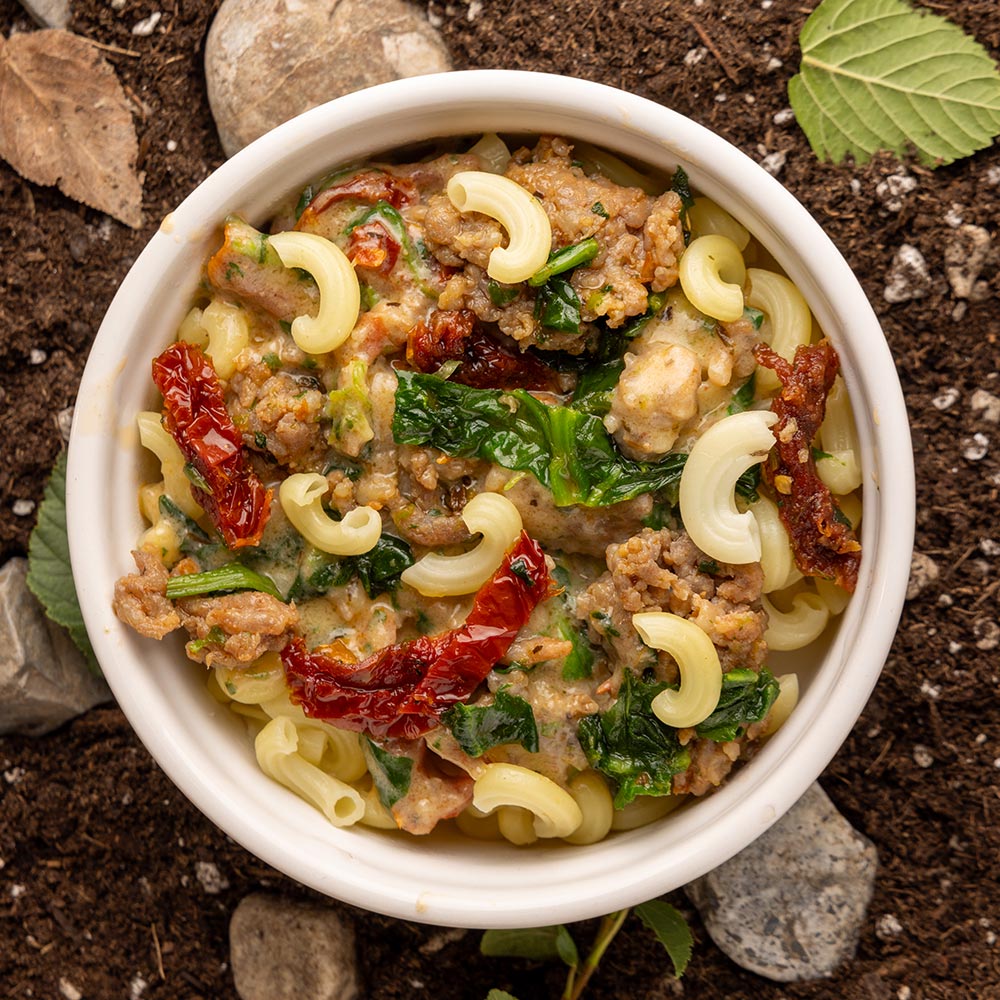 Tuscan Sausage Pasta Pouch by Beyond Outdoor Meals (2 servings, 710 calories) (7476274036876)
