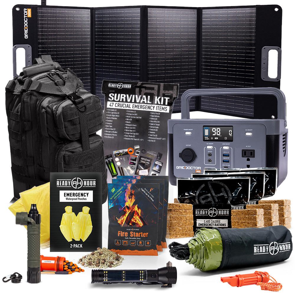 320W Solar Generator System by Grid Doctor Plus FREE Essential Go Bag