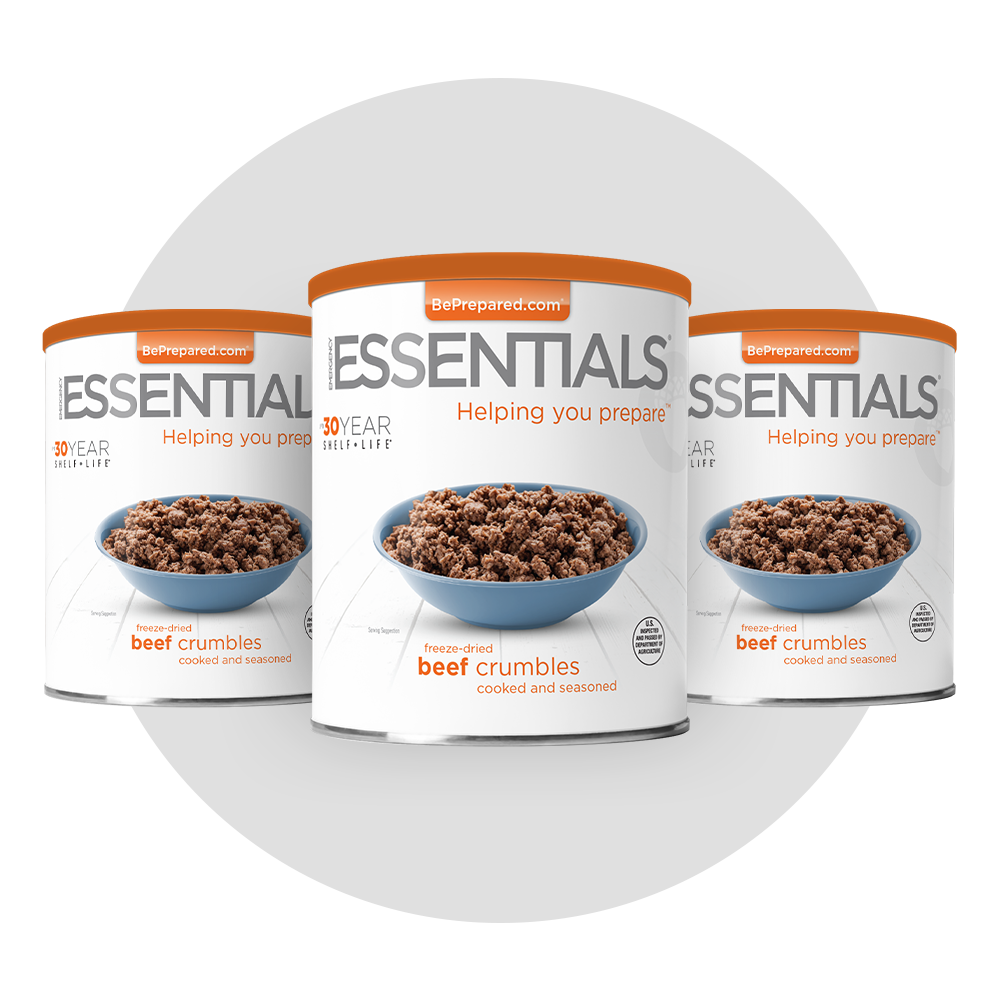 3 Pack of Freeze-Dried Beef Crumbles