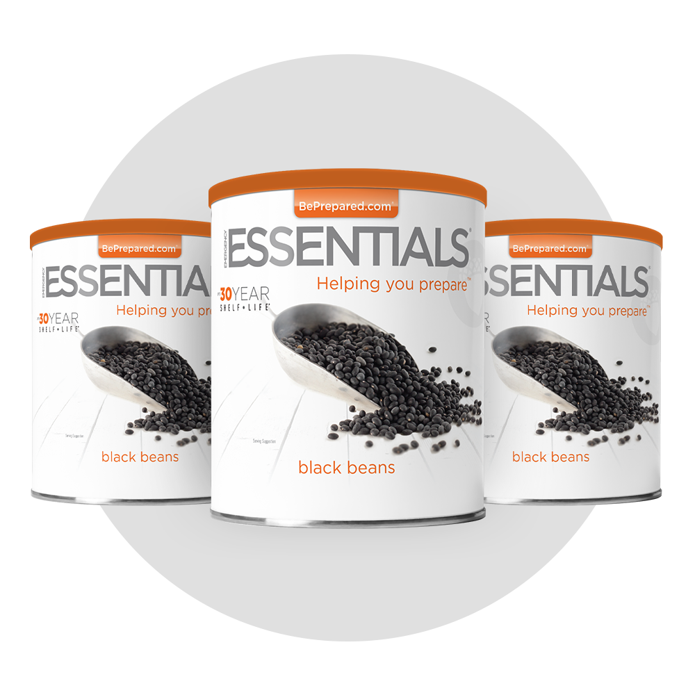Emergency Essentials® Black Beans Large #10 Can