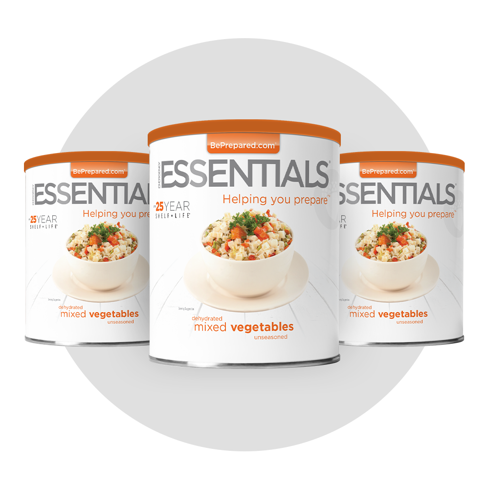 3 Pack of Dehydrated Mixed Vegetables