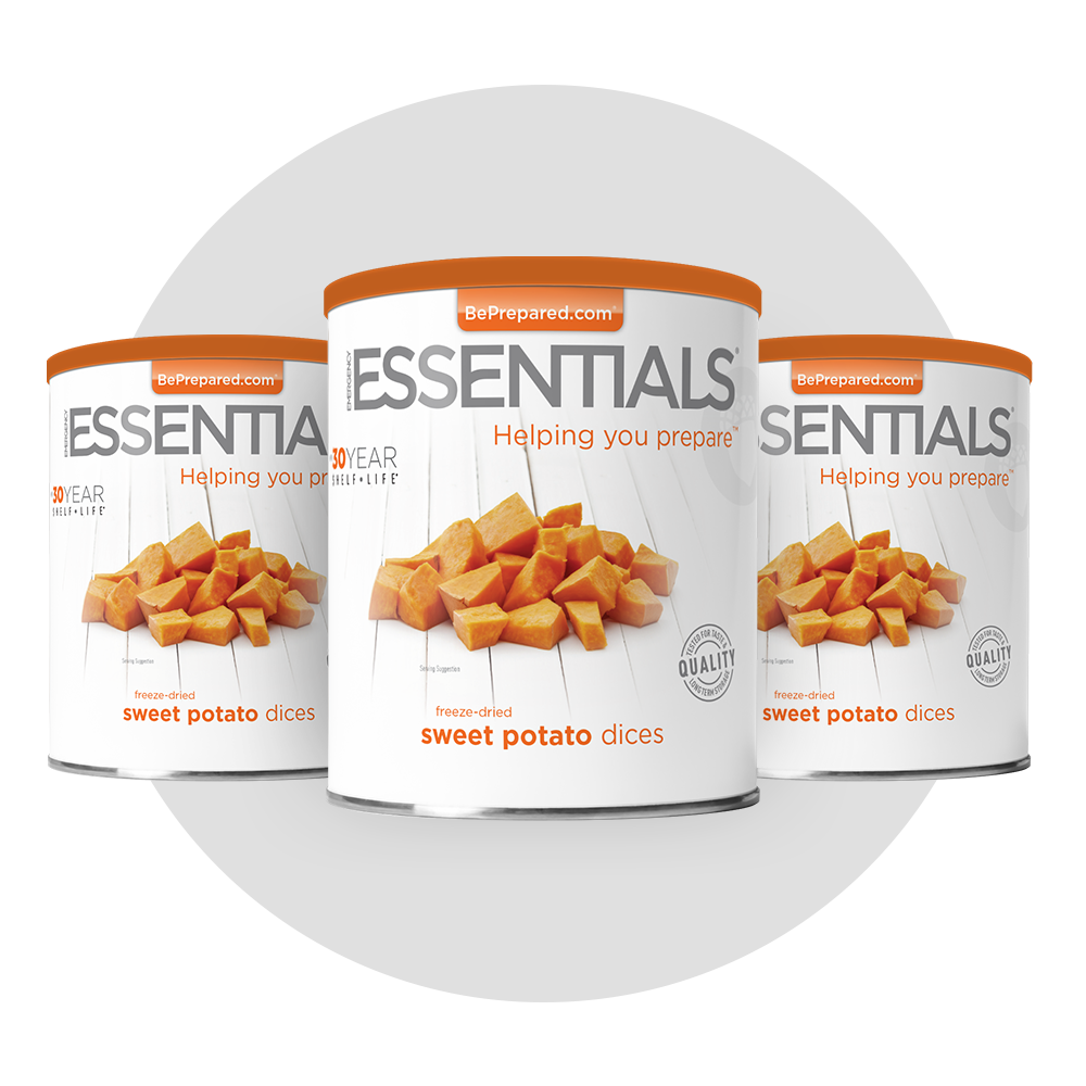 Emergency Essentials® Freeze-Dried Sweet Potato Dices with Peel Large #10 Can