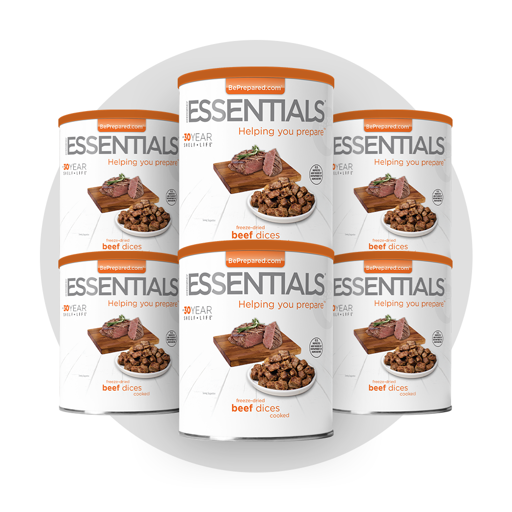 Emergency Essentials® Freeze-Dried Beef Dices Large #10 Can (Cooked)