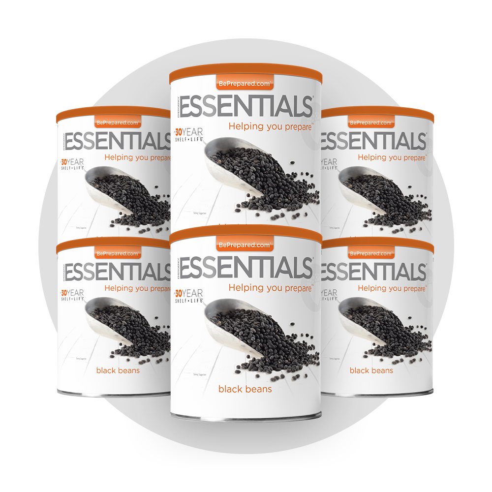 Emergency Essentials® Black Beans Large #10 Can