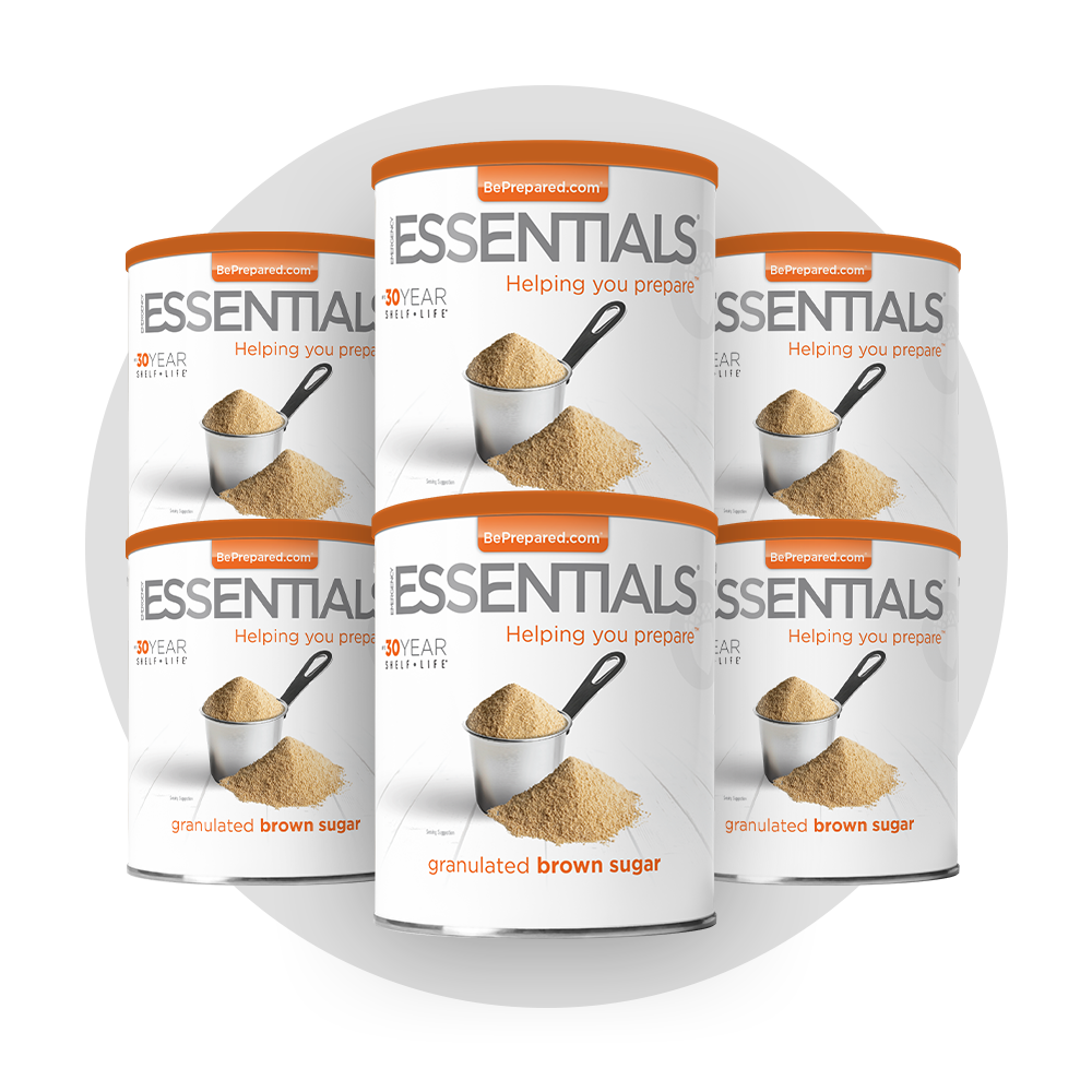 6 Pack of Granulated Brown Sugar