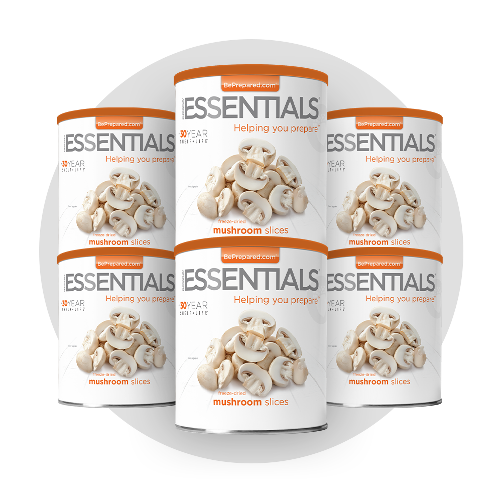 6 Pack of Freeze-Dried Mushroom Slices