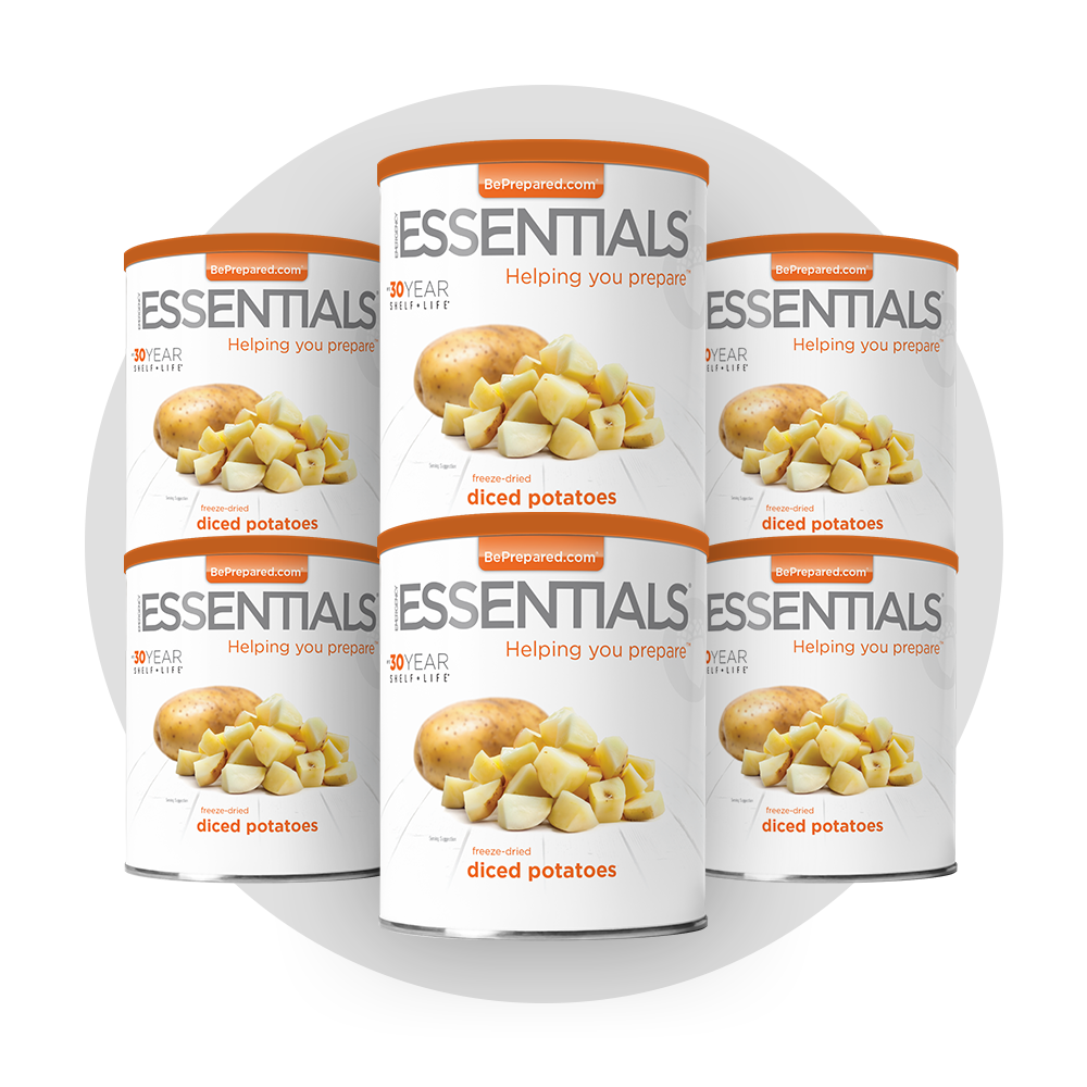 6 Pack of Freeze-Dried Diced Potatoes