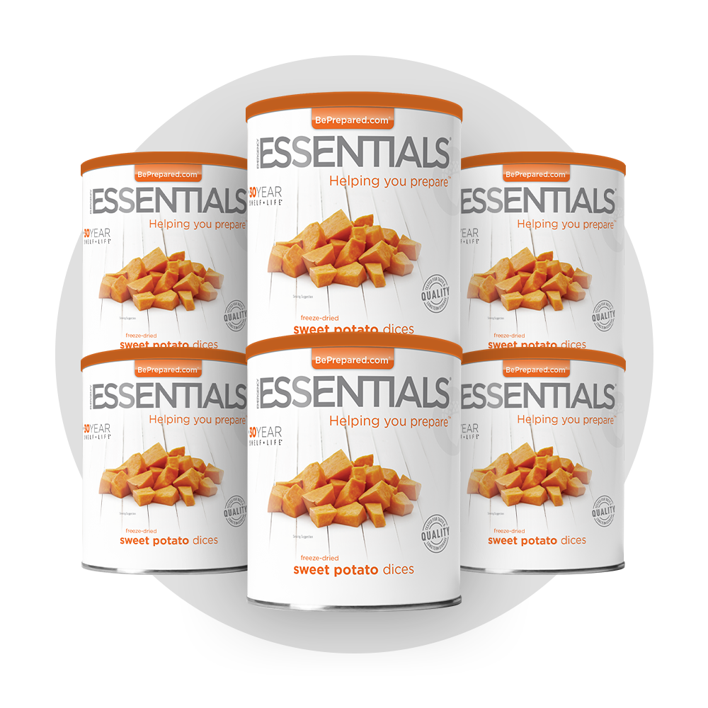 Emergency Essentials® Freeze-Dried Sweet Potato Dices with Peel Large #10 Can