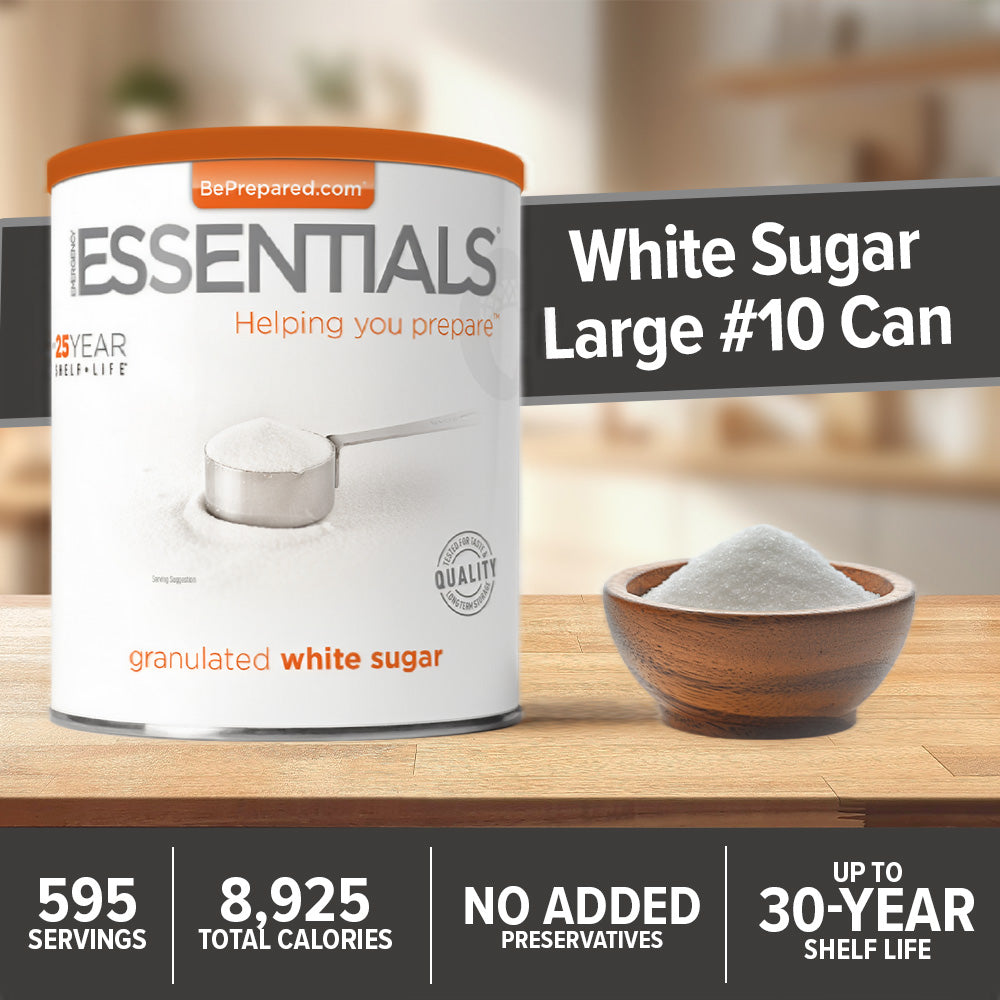 Emergency Essentials® White Sugar (5.25 LBS) Large #10 Can