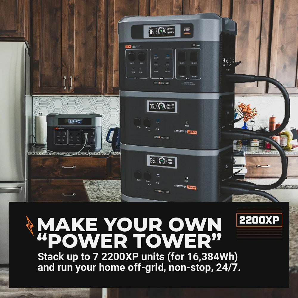 NEW Grid Doctor 3300 Solar Generator System Now with built-in EMP Protection! (Waterproof 200W Panel Included FREE)