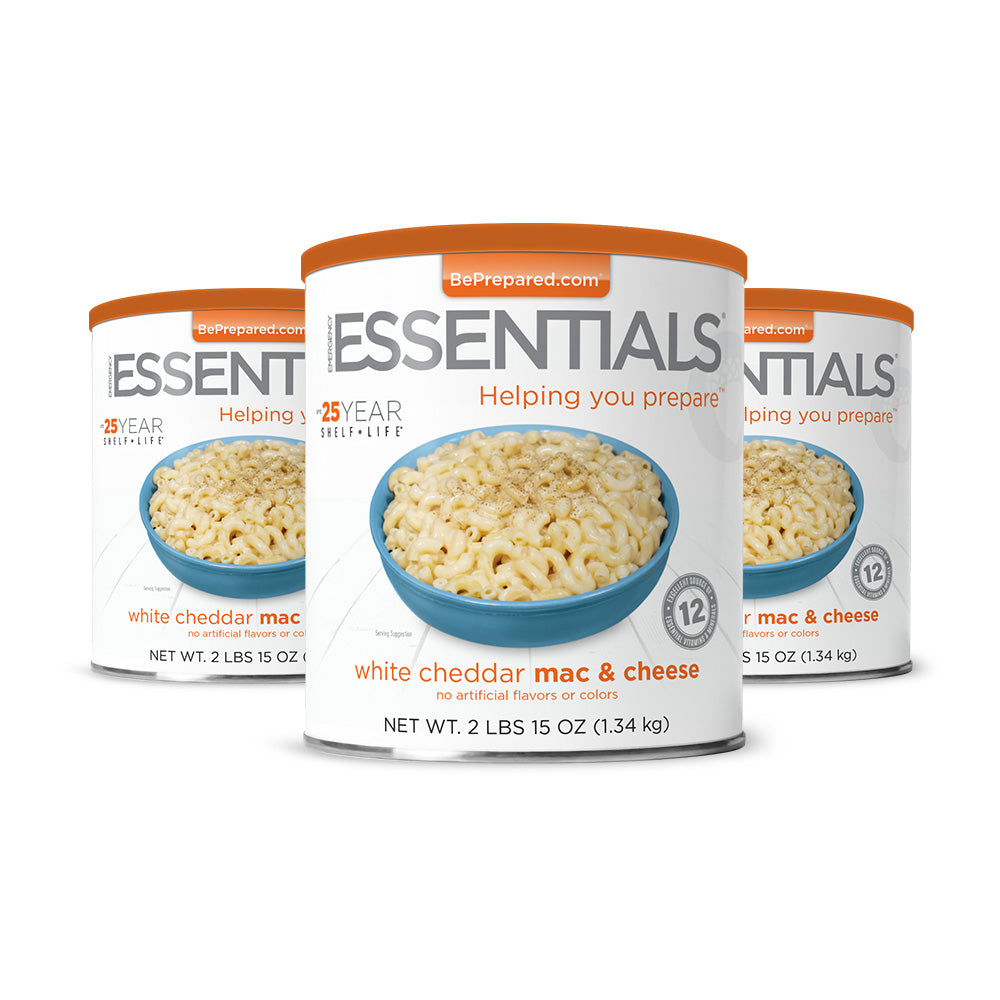 Emergency Essentials® White Cheddar Mac & Cheese Large #10 Can 3-Pack