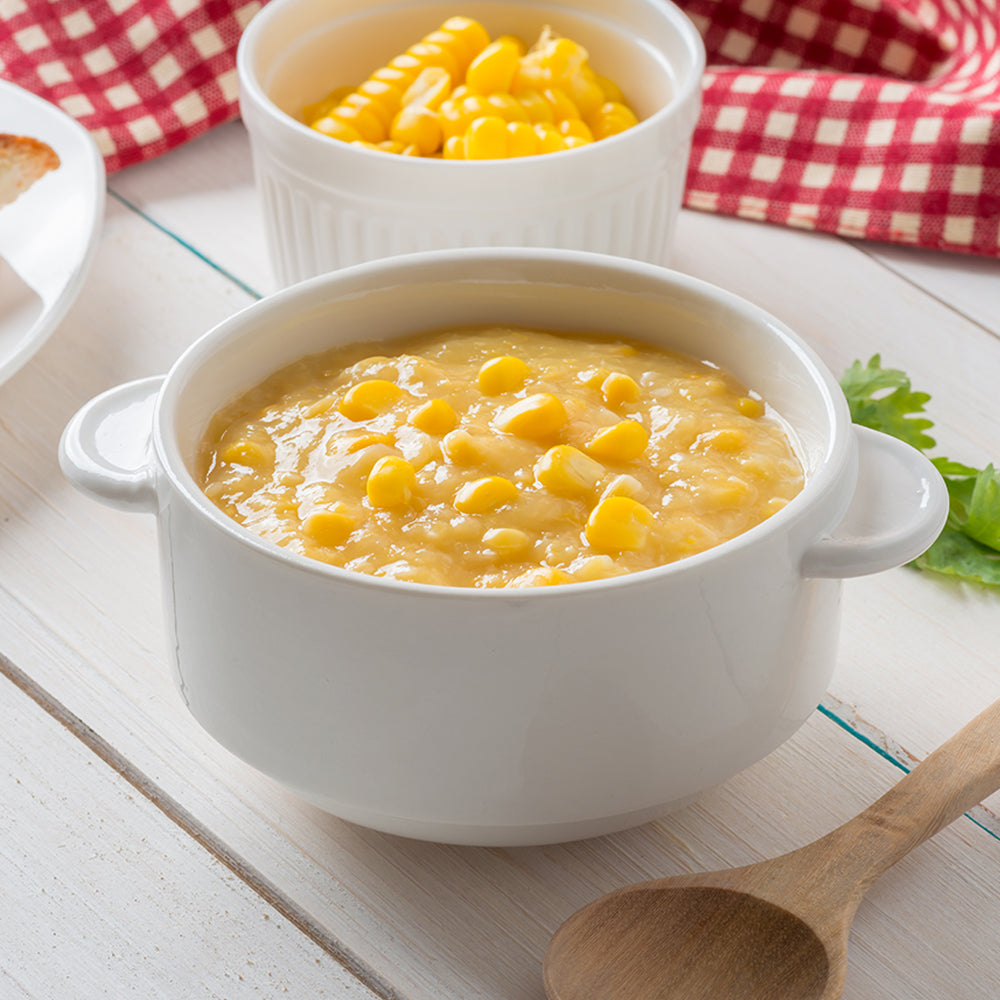 Bowl of corn chowder
