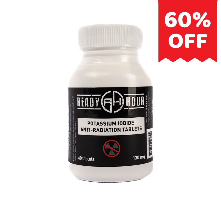 Potassium Iodide Anti-Radiation Tablets by Ready Hour (130mg, 60ct)