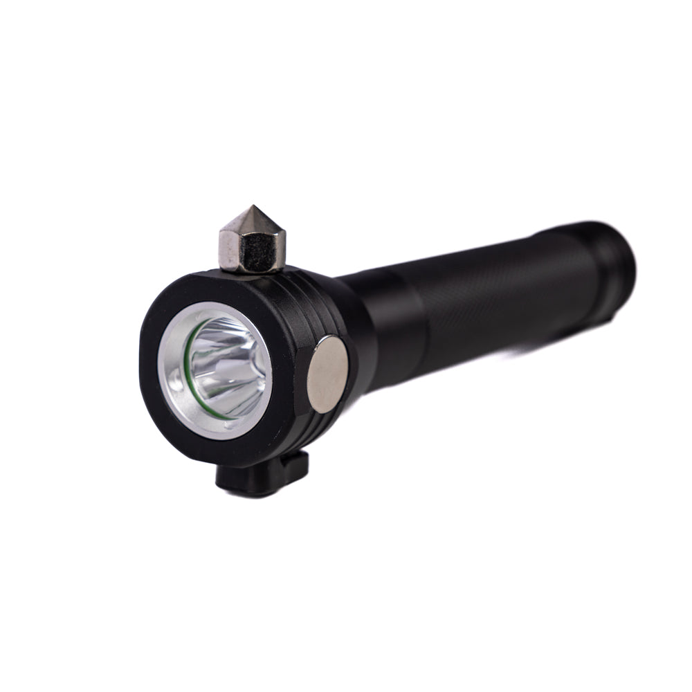 best solar rechargeable flashlight Ready Hour 9-in-1 Multi-Function LED Solar Rechargeable Flashlight
