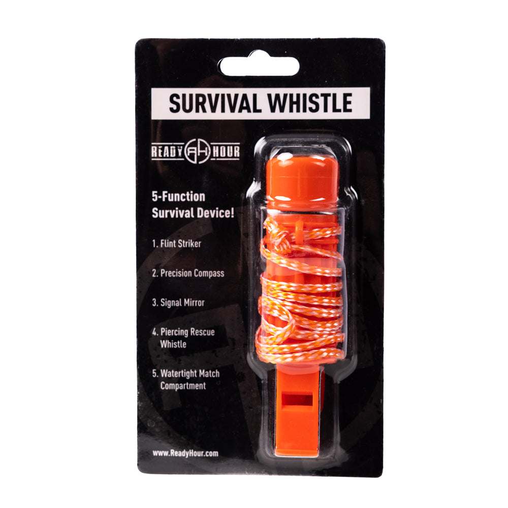 5-in-1 Survival Aid Tool and Whistle by Ready Hour – Be Prepared