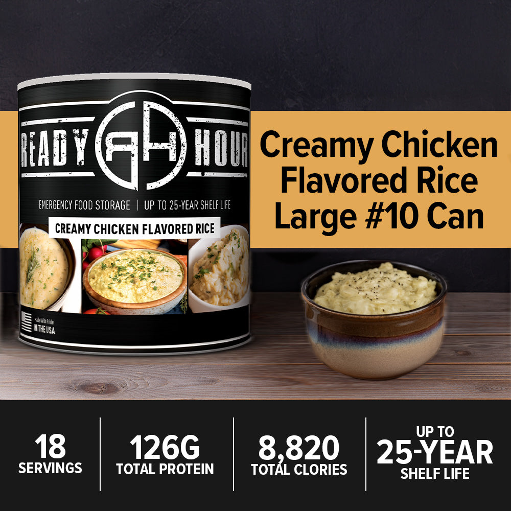 Ready Hour Creamy Chicken Flavored Rice #10 Can