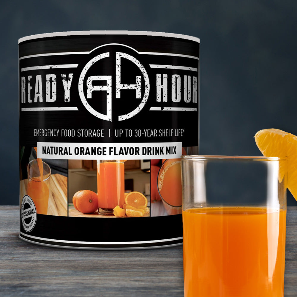 Natural Orange Flavored Drink Mix #10 Can