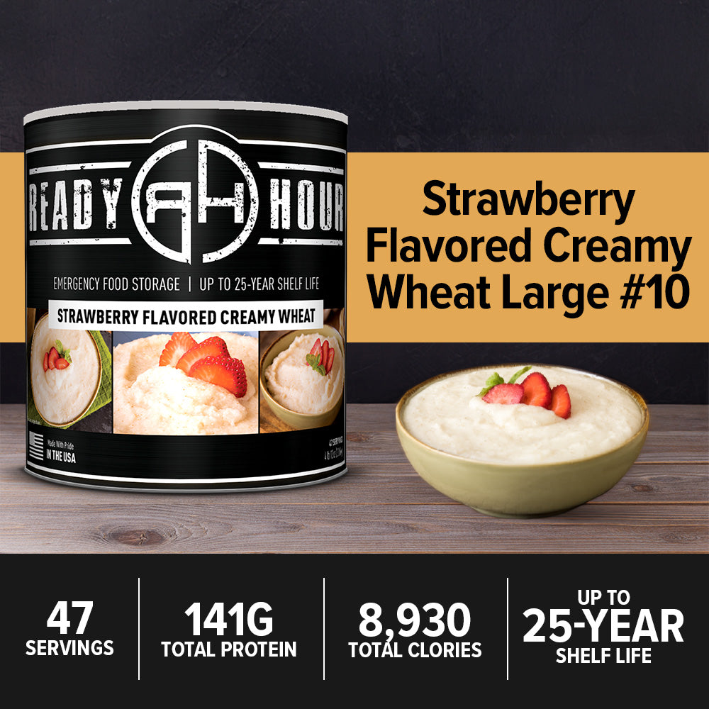 Ready Hour Strawberry Flavored Creamy Wheat #10 Can