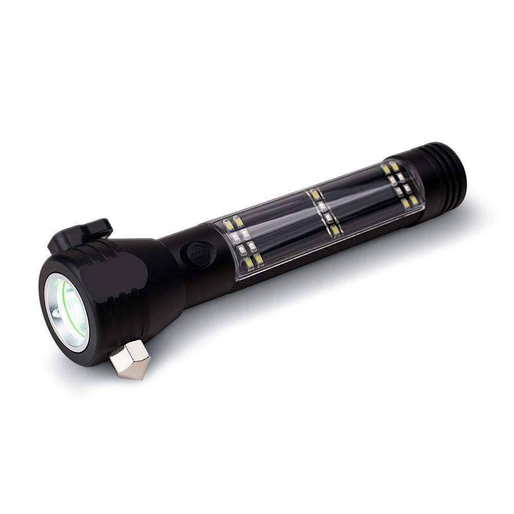 9-in-1 LED Solar Flashlight / Power Bank & Multi-Tool