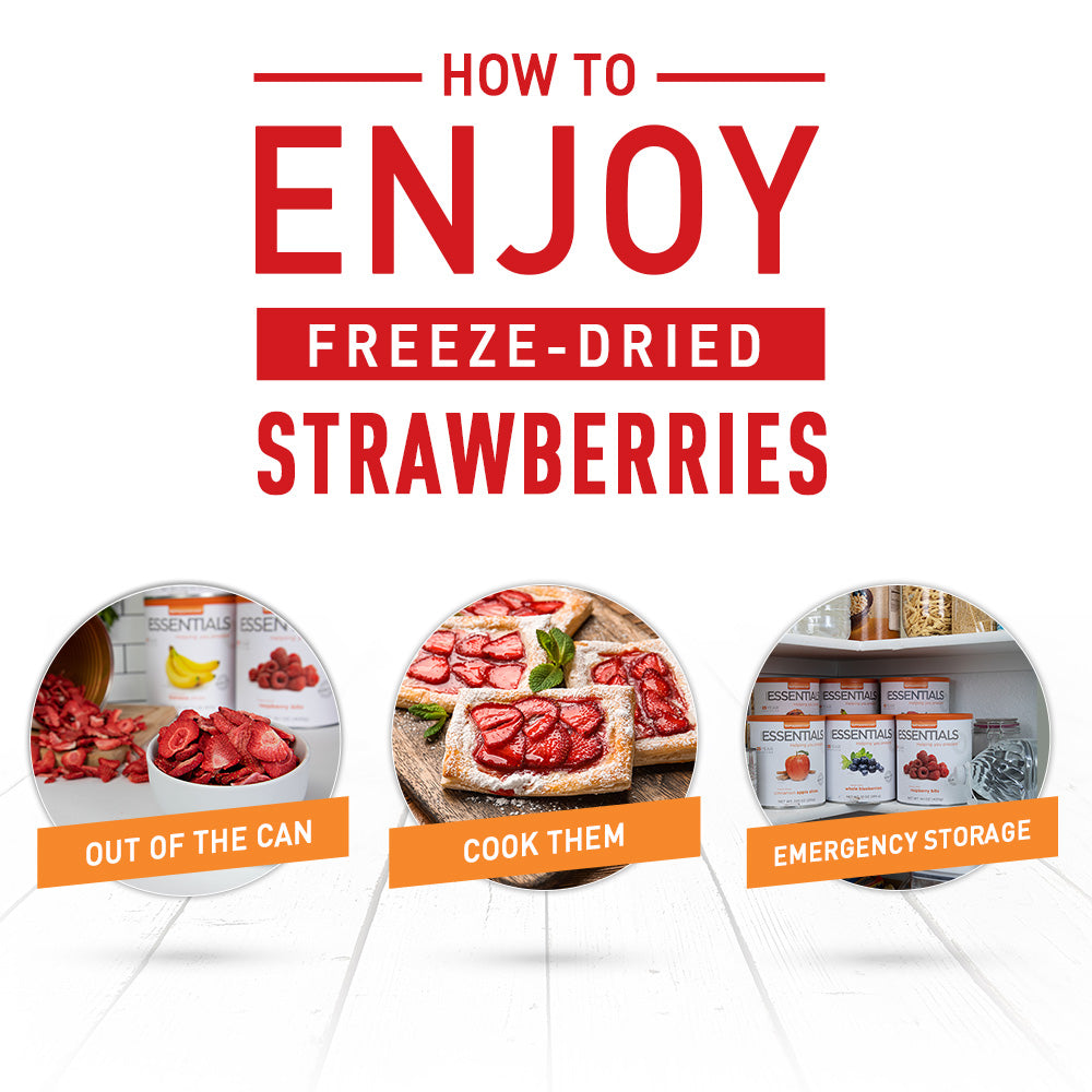 Emergency Essentials® Freeze-Dried Strawberry Slices Large #10 Can