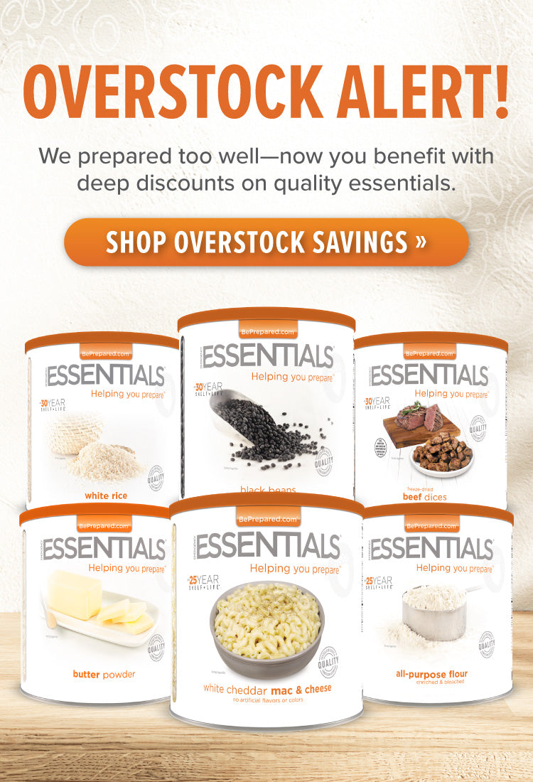 Overstock Alert! Save on overstocked items.