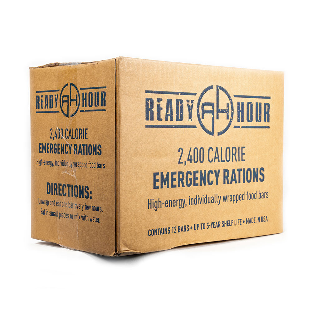 Ready Hour Case Pack: On-The-Go Emergency Food Ration Bars 2400 Calories (30-Pack) (6677082898572)