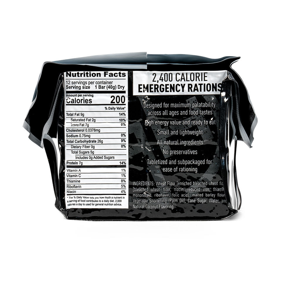 Ready Hour Case Pack: On-The-Go Emergency Food Ration Bars 2400 Calories (30-Pack) (6677082898572)