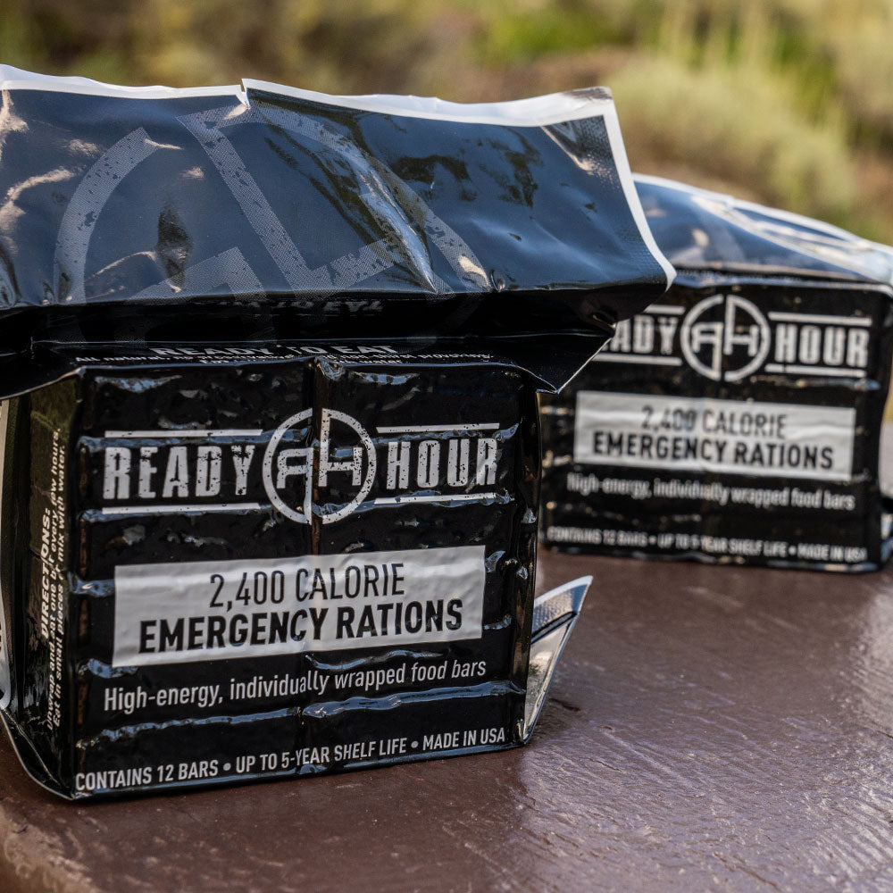 Ready Hour Case Pack: On-The-Go Emergency Food Ration Bars 2400 Calories (30-Pack) (6677082898572)