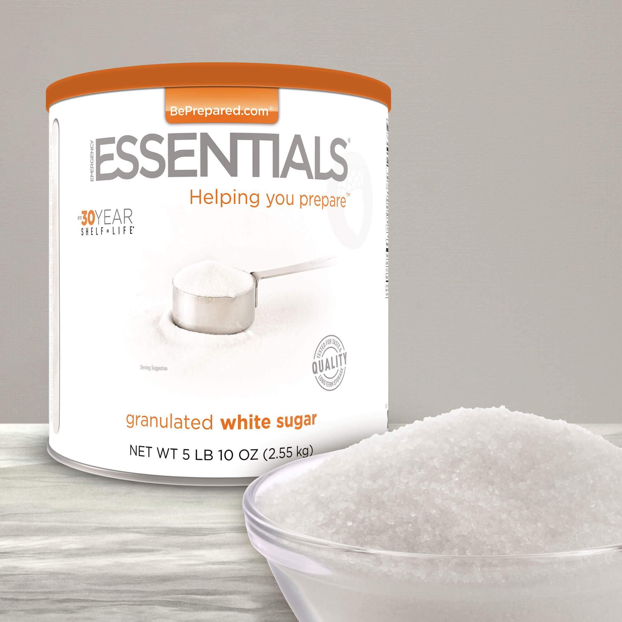 Emergency Essentials® White Sugar (5.25 LBS) Large #10 Can – Be
