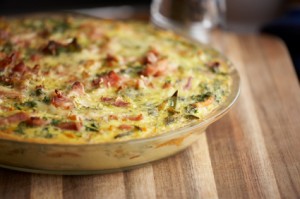 Egg and bacon frittata