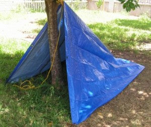 Emergency Shelter: Tarp Shelter