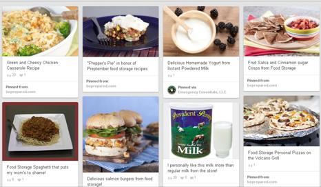Pinterest Food Storage Recipes board Pinterest Food Storage Recipes board