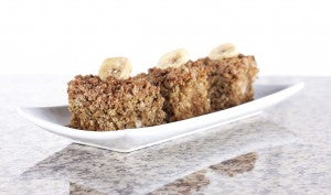 Valentine's Banana Oat Crumb Cake