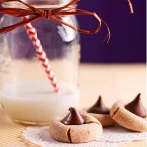 Peanut Butter Blossoms made from Food Storage