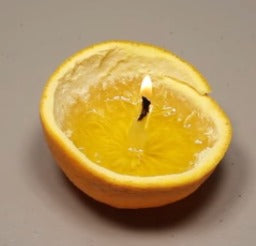Orange Oil Lamp