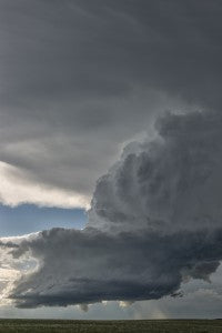 Supercell over the Great Plains tornado season