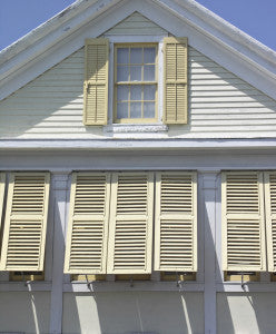 hurricane shutters on house