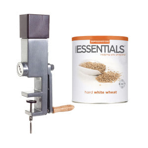 wheat-grinder-and-wheat Food Storage Staples