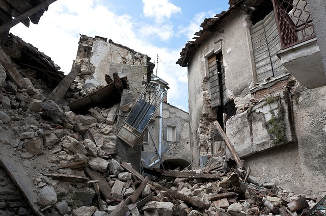 Earthquake Rubble Prepare your home for an earthquake