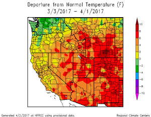 Normal Temp Map Spring Flooding