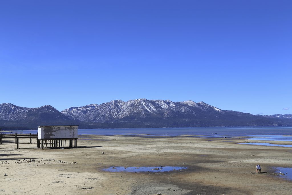 Lake with mountains