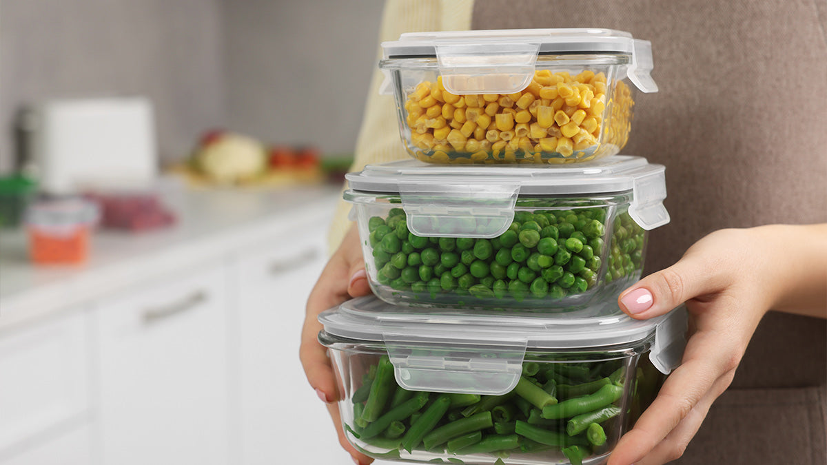 Stack of prepared food