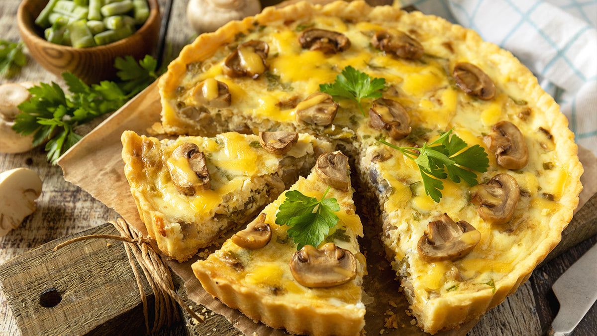 Mushroom Quiche