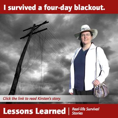 Lessons Learned: Kirsten Survived a Four-Day Blackout